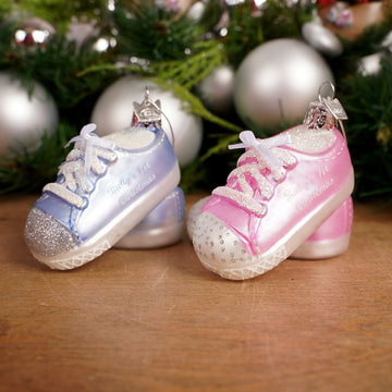 Baby First Christmas Shoes Ornaments Christmas Place