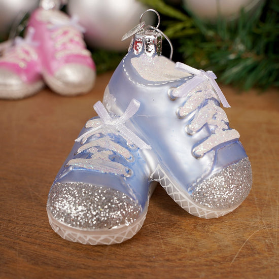 Baby First Christmas Shoes Ornaments Christmas Place Baby's 1st Christmas