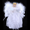 Silver Swirl Fiber Optic Angel - Christmas Place