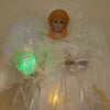 Silver Swirl Fiber Optic Angel - Christmas Place