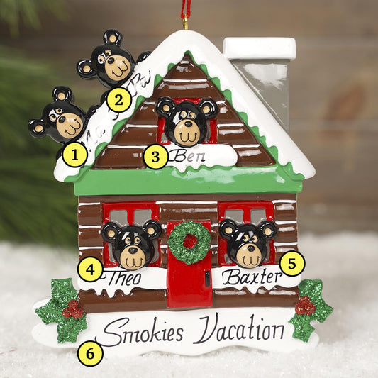 Log Cabin Bear Family 5