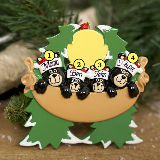 Bears in Hammock Family of 4