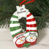Snowman Snowflake Love Ornament