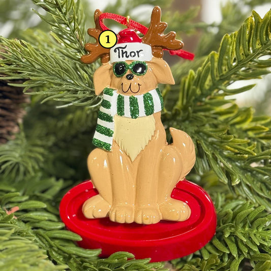 Cool Dog With Sunglasses Ornament