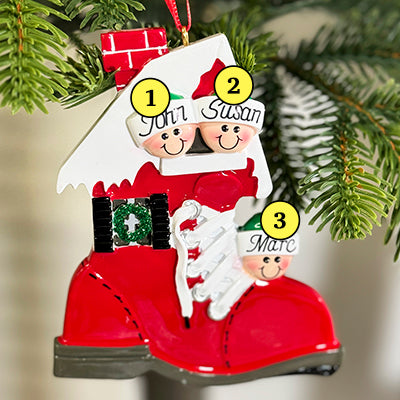 Shoe Ornament Family of 3