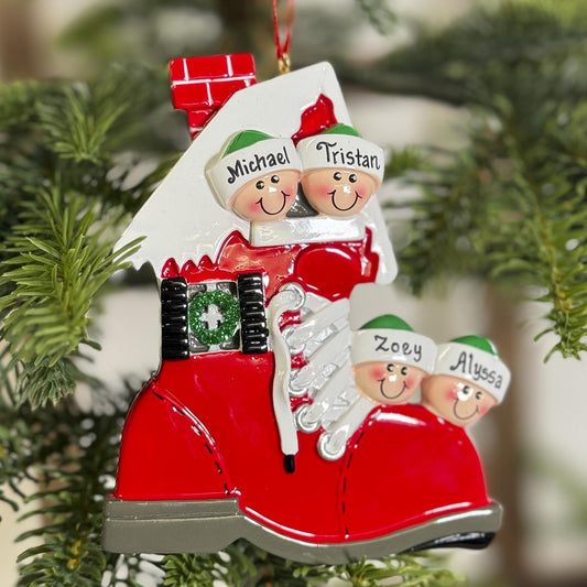 Shoe Ornament Family of 4