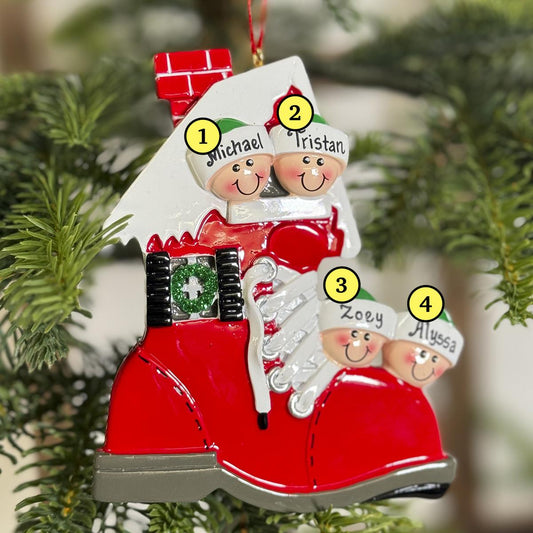 Shoe Ornament Family of 4
