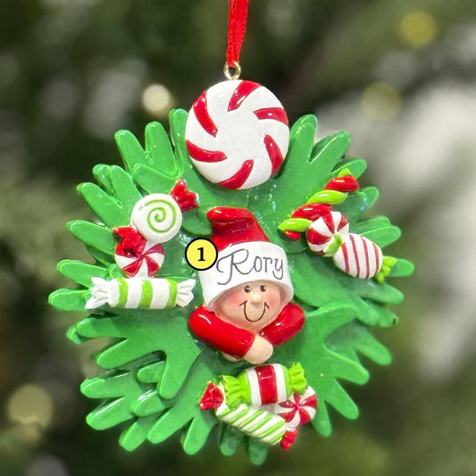 Candy Wreath Ornament