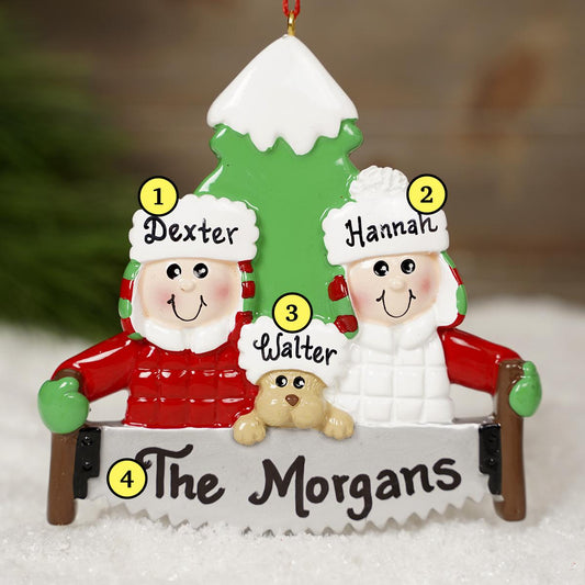 Tree Cutting Couple With Dog - Christmas Place