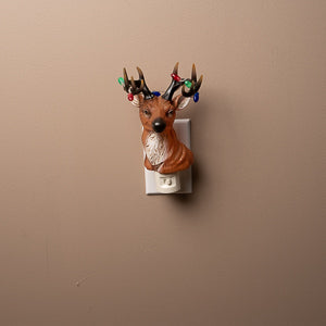 Deer With Christmas Lights Nightlight