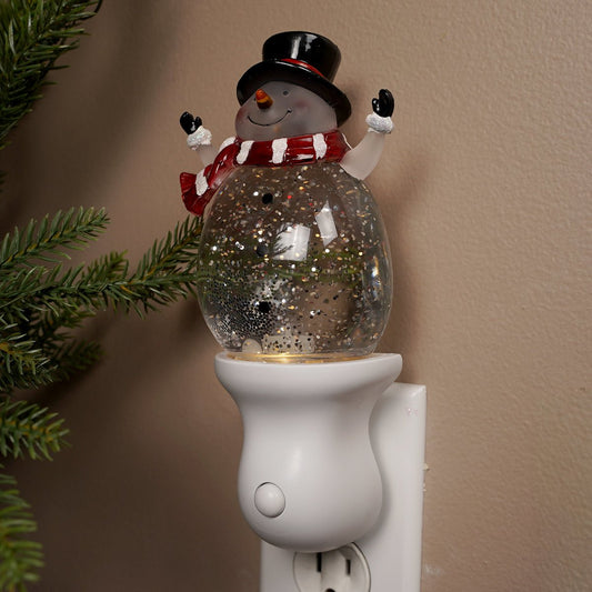 Snowman Swirl Nightlight - Christmas Place