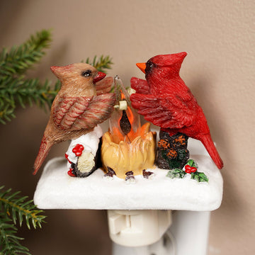 Cardinal Campfire Nightlight - Christmas Place