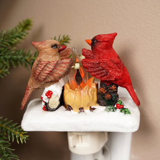 Cardinal Campfire Nightlight - Christmas Place