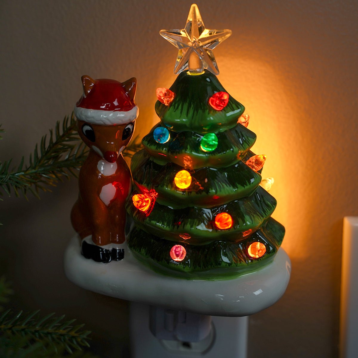 Vintage Rudolph Nightlight - Christmas Place
