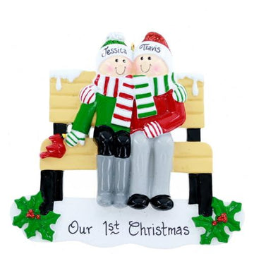 Park Bench Couple - Christmas Place