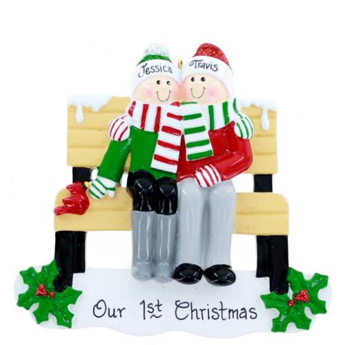 Park Bench Couple - Christmas Place