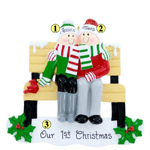 Park Bench Couple - Christmas Place
