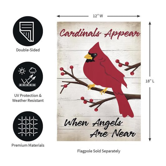 Cardinal Appears Garden Flag