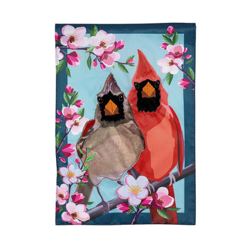 Cardinal Couple Garden Flag