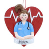 Female Nurse Ornament - Christmas Place