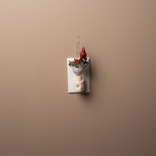 Cardinal On Holly Bubble Nightlight