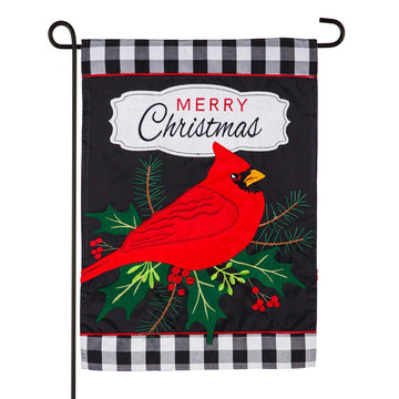 Merry Christmas Cardinal Garden Flag