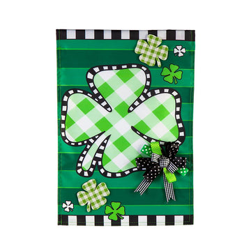 Check Clover Garden Flag