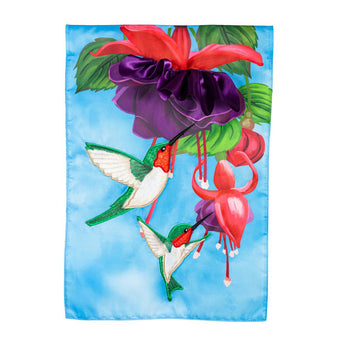 Hummingbirds Garden Flag