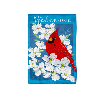 Spring Dogwood Cardinal Garfen Flag
