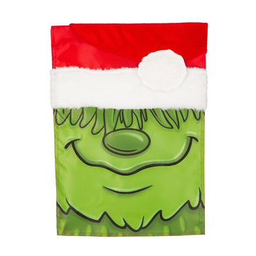 Christmas Monster Grinch Face Garden Flag