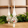 Snow Bird Glass Tree Topper - Christmas Place