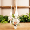 Snow Bird Glass Tree Topper - Christmas Place
