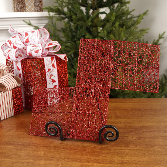 4x6x6Inch Red Mesh Box - Christmas Place