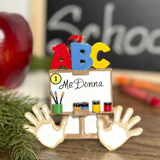 ABC Handprint Ornament