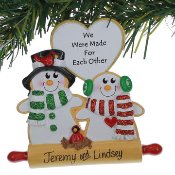 We Were Made Snowman Couple