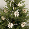 Snowflake Ornaments on Cord Garland - Christmas Place