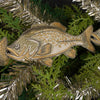3 inches height Christmas Trout Run Connected Ribbon - Christmas Place