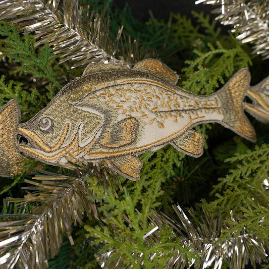 3 inches height Christmas Trout Run Connected Ribbon - Christmas Place
