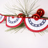 4Inch Red White Blue Americana Bunting Ribbon