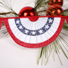 4Inch Red White Blue Americana Bunting Ribbon
