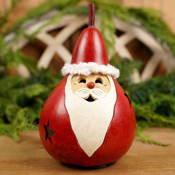 Small Winter Santa Gourd Decoration - Christmas Place