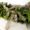 5 feet in length Champagne Christmas Tinsel Garland - Christmas Place