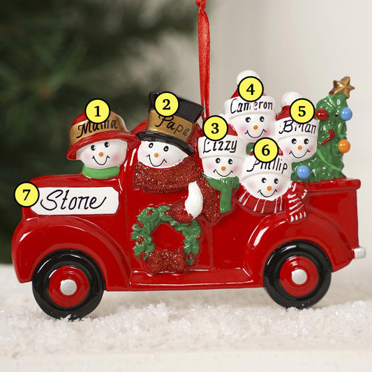 Red Truck Family Of 6