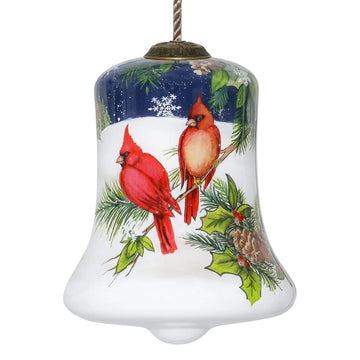 Cardinals Appear When Angels Are Near Glass Ornament - Christmas Place