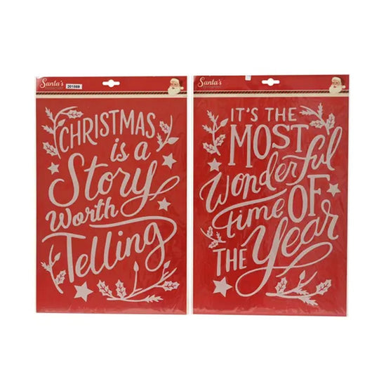 Christmas Saying Window Decor - Christmas Place