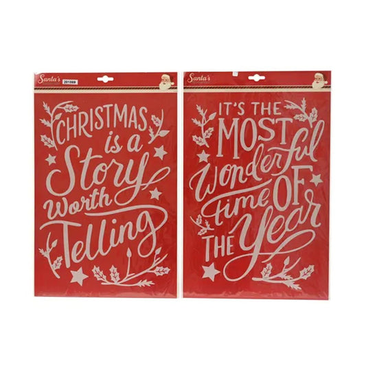 Christmas Saying Window Decor - Christmas Place