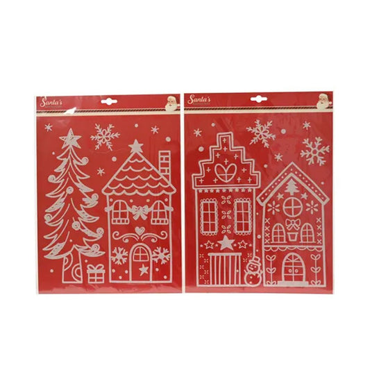 Christmas House Window Decor - Christmas Place