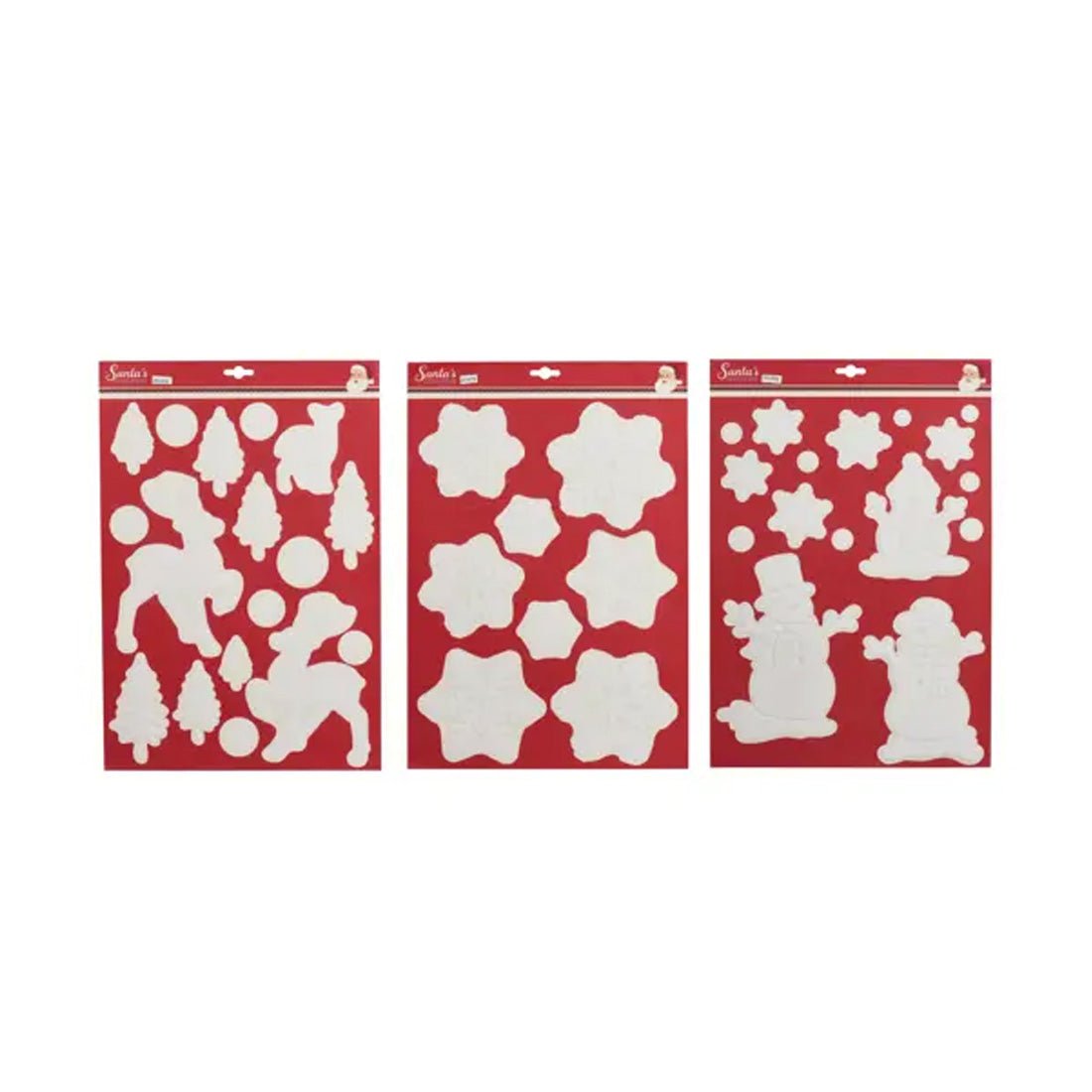 White Christmas Window Decor - Christmas Place