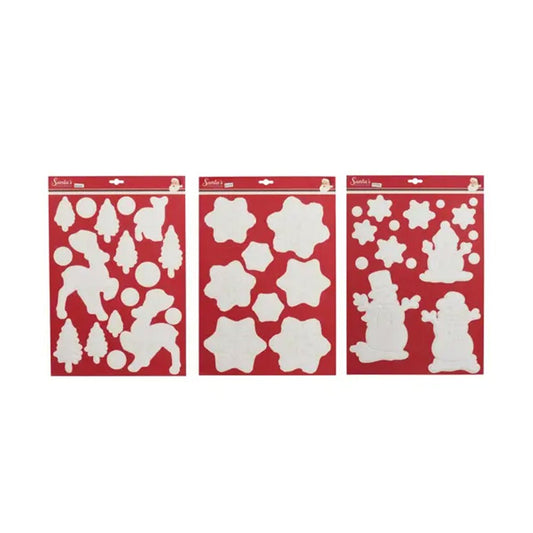 White Christmas Window Decor - Christmas Place