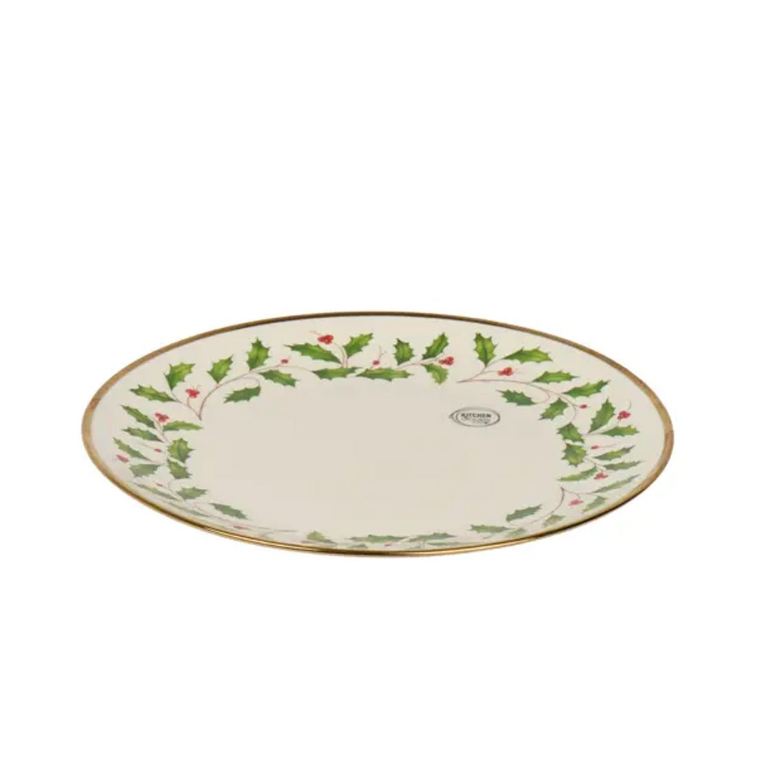 Holly Porcelain Dinner Plate - Christmas Place
